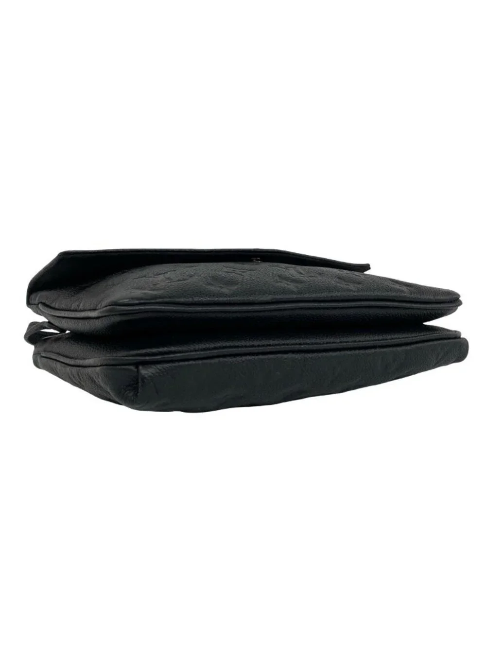 Louis Vuitton Monogram Empreinte Leather Shoulder Bag Black